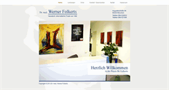 Desktop Screenshot of hausarzt-dr-folkerts.com