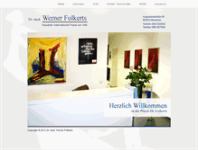 Tablet Screenshot of hausarzt-dr-folkerts.com